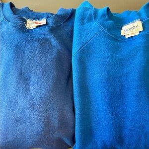Oakbrook & BW Unisex Blue Crewneck Sweaters - Comfortable Everyday Knit